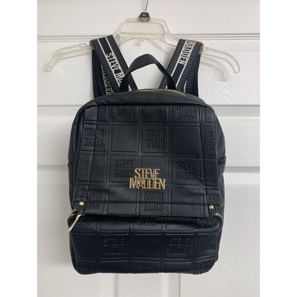 Steve Madden Handbags - NWOT Steve Madden Embossed Backpack Black